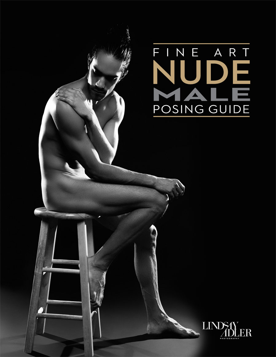 Naked male models posing