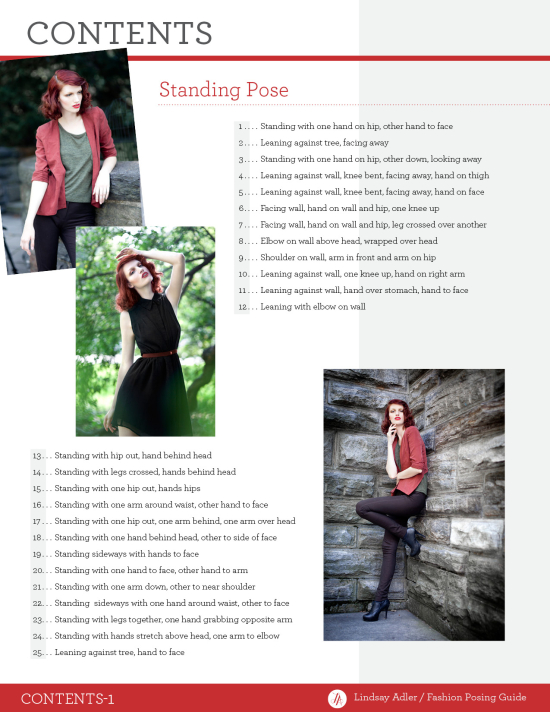 Lindsay Adler - Fashion Posing Guide - Table of Contents