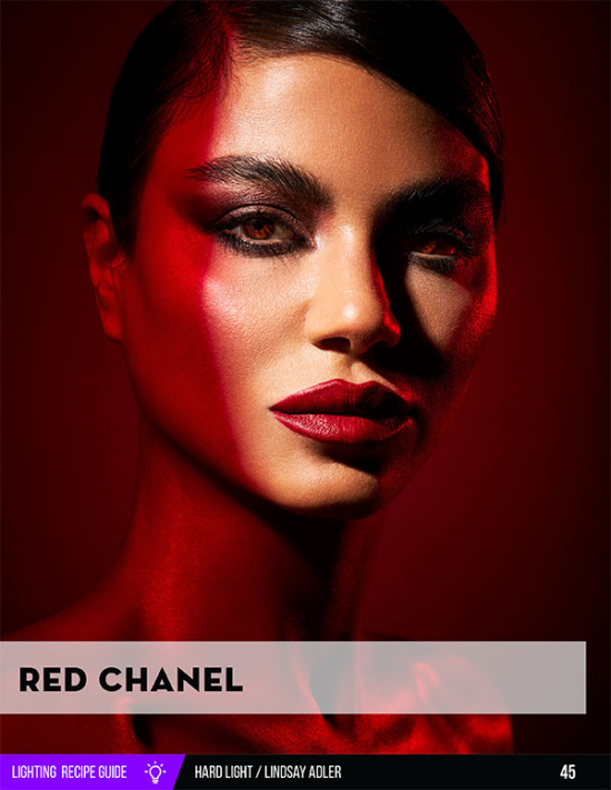 Hard Light Recipe Guide - red chanel - Lindsay Adler Photography